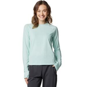 Columbia Women's PFG Uncharted Knit Long Sleeve Icy Morn Heather Blue Size XL